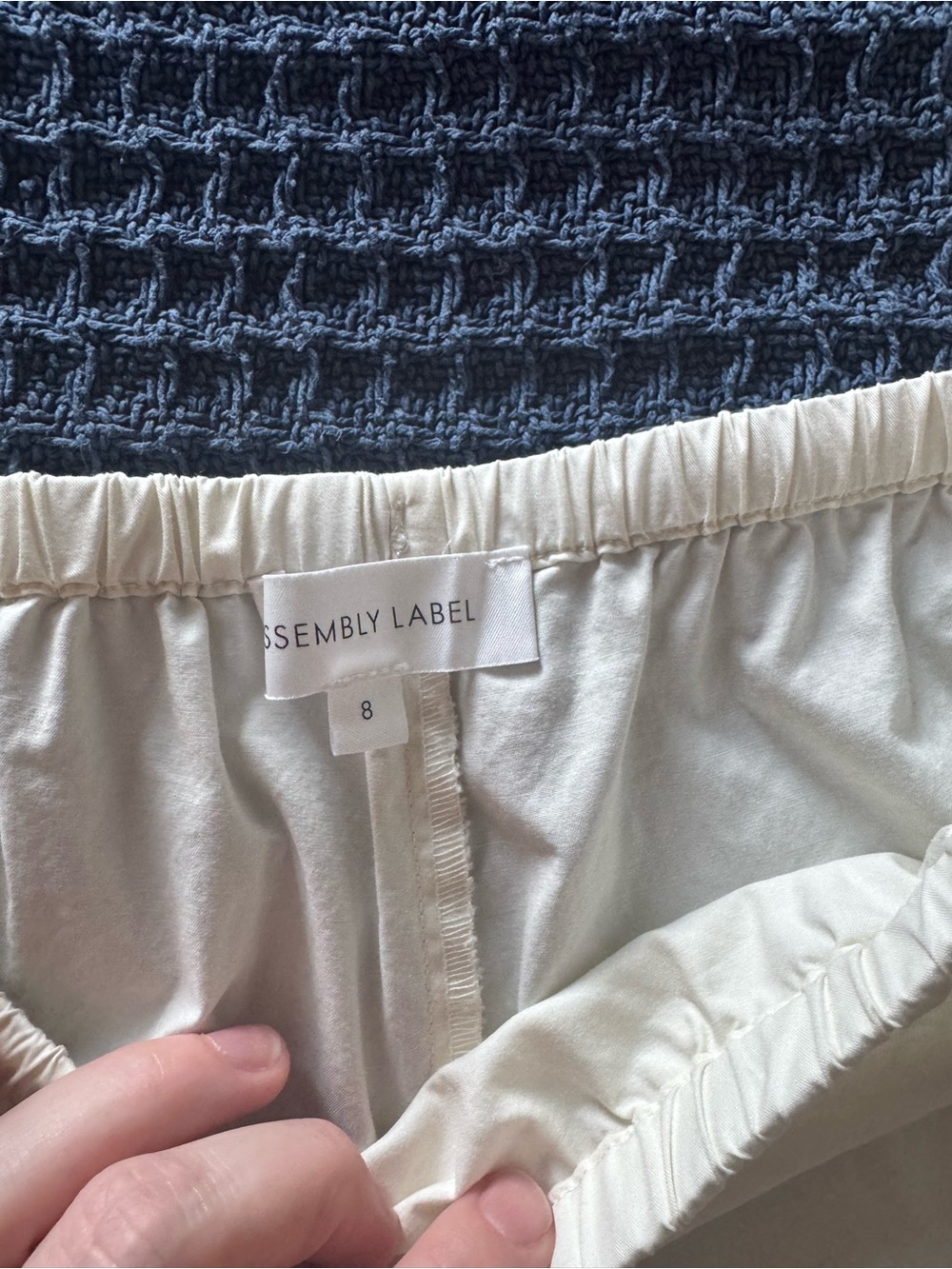 Assembly Label Ivory Wide-Leg Drawstring Pants - Picture 5 of 5